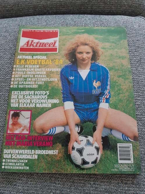 24.Aktueel 1984. Audrey Landers. Andrej Sacharov. Maria Vera, Verzamelen, Tijdschriften, Kranten en Knipsels, Tijdschrift, 1980 tot heden