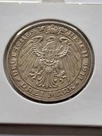 Drei mark Duitsland 1911a zilver, Postzegels en Munten, Zilver, Duitsland, Ophalen of Verzenden