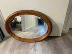Grenen spiegel, Huis en Inrichting, Woonaccessoires | Spiegels, Ophalen, Gebruikt, Minder dan 100 cm, Ovaal