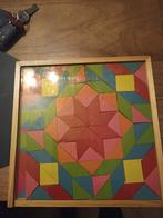 Houten Mozaïek Blokjes Puzzel, 2 tot 4 jaar, Gebruikt, Van hout, Meer dan 50 stukjes
