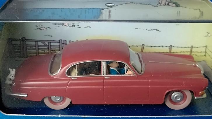 Jaguar Mk 10 Kuifje de zwarte Rotsen 1:43 Herge Pol, Hobby en Vrije tijd, Modelauto's | 1:43, Zo goed als nieuw, Auto, Overige merken