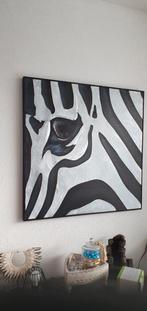 Zebra Schilderij Coco Maison 90x90 Hout/Metaal, Ophalen, Oorspronkelijke maker, Zo goed als nieuw, Schilderij