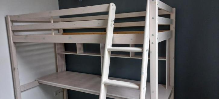 1 persoons bed hoogslaper, Kinderen en Baby's, Kinderkamer | Stapelbedden en Hoogslapers, Gebruikt, Hoogslaper, Ophalen