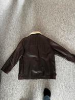 Hampton Bays leren jas - Maat M, Kleding | Heren, Ophalen, Zo goed als nieuw, Maat 48/50 (M), Bruin