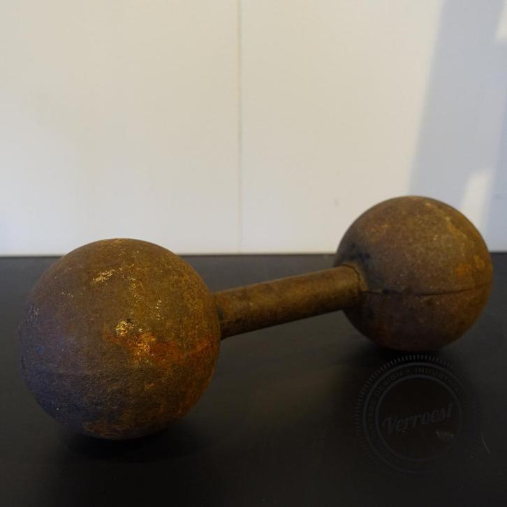 Oude Dumbell Vintage Sport Gewicht, Sport en Fitness, Fitnessmaterialen, Nieuw, Dumbbell, Ophalen