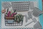 Leuke stans snijmallen mand met potten en planten, Ophalen of Verzenden, Zo goed als nieuw, Overige thema's, Pons of Mal