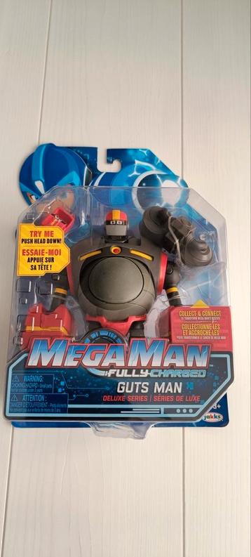 Mega Man Fully Charged - Guts Man (Deluxe series) beschikbaar voor biedingen