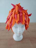 Foam pruik oranje/rood, Ophalen of Verzenden, Carnaval