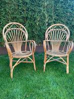 2 Rotan stoelen, jaren 70., Ophalen, Gebruikt, Twee, Bruin