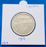 1 gulden 1914 - Wilhelmina Zfr, 1 gulden, Verzenden, Zilver, Koningin Wilhelmina