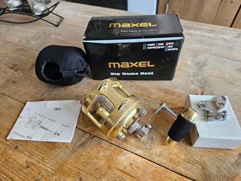 Maxel 20sw 20 sw big game noorwegen reel, Watersport en Boten, Hengelsport | Zeevissen, Gebruikt, Molen, Ophalen of Verzenden