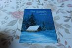 Kerst Postkaart - Blokhut in de Sneeuw, Dennenbomen, Verzenden, 1980 tot heden, Ongelopen, Feest(dag)