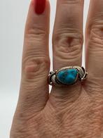 X886 Prachtige zilveren Navajo ring maat 20,5, 20 of groter, Ophalen of Verzenden, X, Met edelsteen