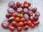 3133/ oranje lampwork glaskralen, Ophalen of Verzenden, Nieuw, Kraal