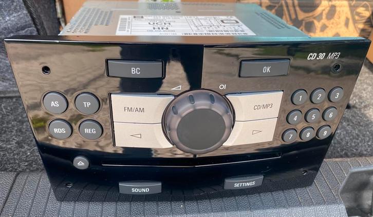 Cd30 mp3 opel corsa radio zwart, Auto diversen, Autoradio's, Gebruikt, Ophalen of Verzenden