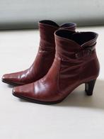 Bruine leren enkellaarzen Cellini, maat 39, Ophalen of Verzenden, Gedragen, Bruin, Lage of Enkellaarzen