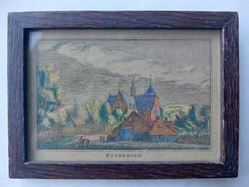 18 / ingekleurde gravure uit 1792 van Rysbergen Rijsbergen beschikbaar voor biedingen