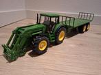 John deere tractor met voorlader van siku, Ophalen of Verzenden, Zo goed als nieuw, Tractor of Landbouw, SIKU
