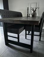 Landelijke oude houten eettafel te koop!, Huis en Inrichting, Tafels | Eettafels, Gebruikt, 200 cm of meer, 50 tot 100 cm, Landelijk