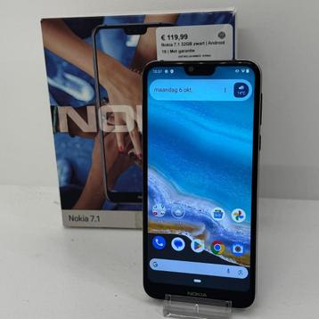 Nokia 7.1 32GB zwart | Android 10 | Met garantie beschikbaar voor biedingen