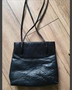 Authentieke zwart leren tas, topstaat. Guccistijl., Ophalen of Verzenden, Zo goed als nieuw, Zwart