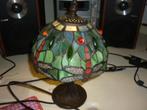 Tiffany lamp Libelle, Minder dan 50 cm, Glas, Gebruikt, Ophalen of Verzenden