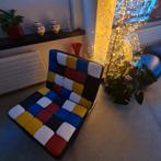 Design Stoel Barcelona - Mondriaan Stijl, Ophalen, 190 cm of minder, Zo goed als nieuw, Blauw