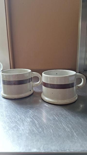 Dansk mok 2 stuks vintage Niels Refsgaard ivoorkleurig mooi beschikbaar voor biedingen