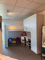 Hoogslaper hoekopstelling met kastruimte en bureau, Ophalen, Nieuw, Hoogslaper