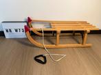 Houten Slee 80cm met trekkoord, Ophalen of Verzenden, Gebruikt, Hout