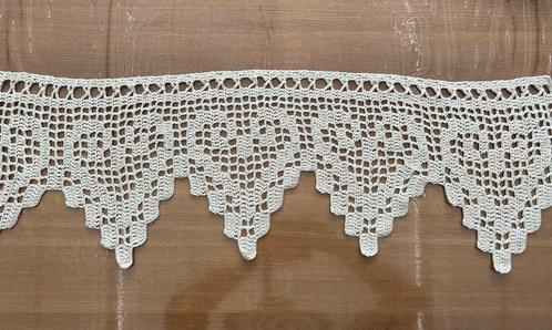 Gehaakte gordijntjes, Antiek en Kunst, Antiek | Kleden en Textiel, Ophalen of Verzenden