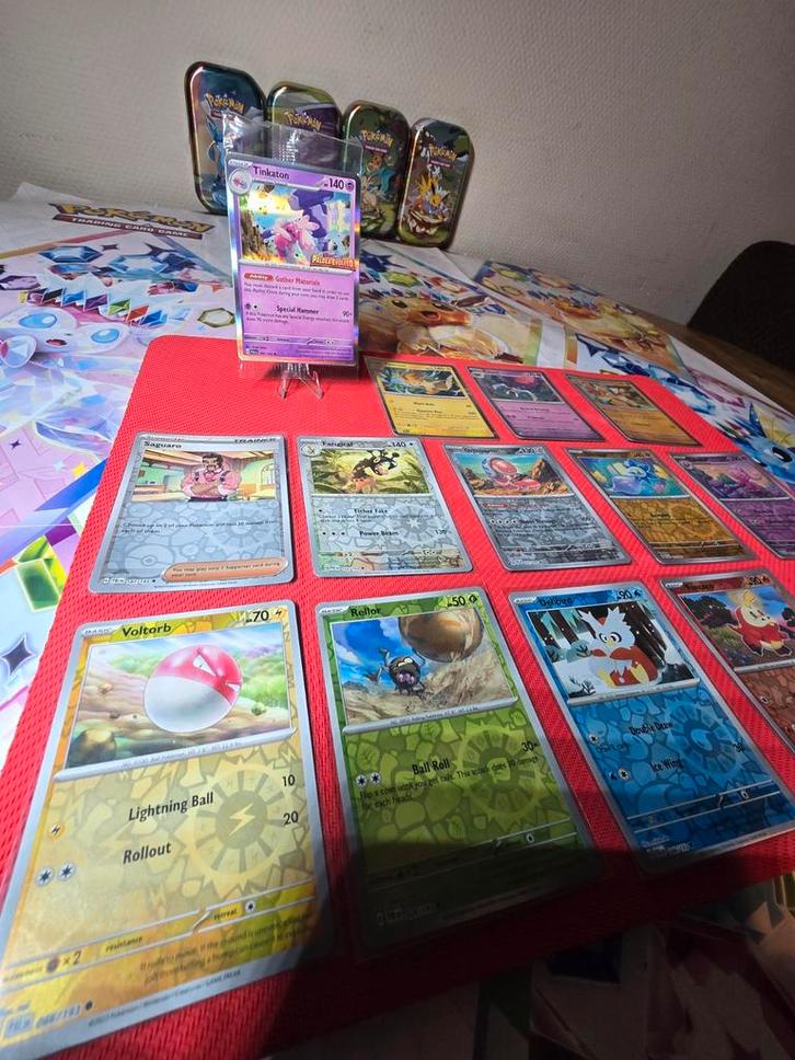 Setje Paldea Evolved + stamped in seal, Hobby en Vrije tijd, Verzamelkaartspellen | Pokémon, Zo goed als nieuw, Meerdere kaarten