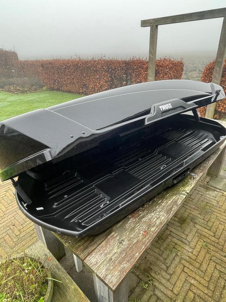 Thule Dakkoffer XL + Dakdragers - Zo goed als nieuw!, Auto diversen, Dakkoffers, Zo goed als nieuw, Ophalen