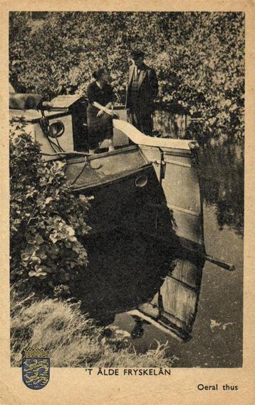 t Alde Fryskelan - Oeral thus - wapen boot - 1948 gelopen beschikbaar voor biedingen