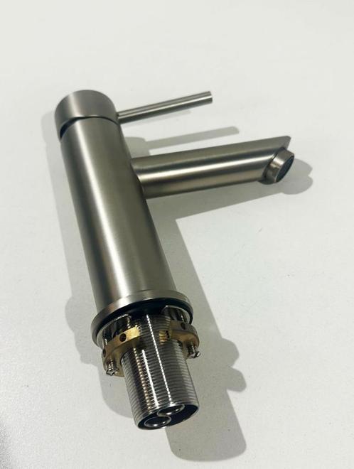 WHITE LABEL WASTAFELKRAAN GUN METAL, Doe-het-zelf en Verbouw, Sanitair, Nieuw, Kraan, Ophalen of Verzenden