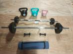 Barbell set en Dumbell sets, Sport en Fitness, Ophalen, Zo goed als nieuw, Buik, Dumbbell