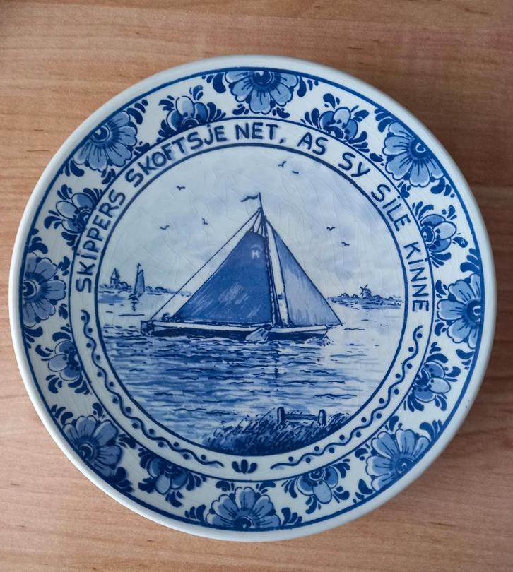 Delfs blauw wandbord, Antiek en Kunst, Antiek | Wandborden en Tegels, Ophalen
