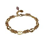 15-19cm Armband Dames Verguld RVS Byzantijnse Anker Schakel, Sieraden, Tassen en Uiterlijk, Armbanden, Staal, Birgitta-Gracht 33, 6465 EL Kerkrade, Nederland