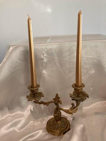 Antieke Franse Art Nouveau Kandelaar beschikbaar voor biedingen