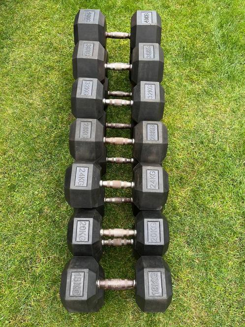 Set dumbells, Sport en Fitness, Fitnessmaterialen, Gebruikt, Dumbbell, Ophalen