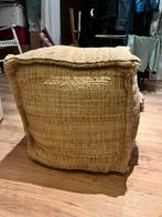 Leuke kubus poef van stof, Ophalen, Minder dan 50 cm, Gebruikt, Vierkant