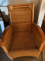 Rieten Fauteuils - Set van Drie, Huis en Inrichting, Fauteuils, Ophalen, Gebruikt, Minder dan 75 cm, Riet of Rotan