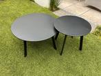 Intratuin bijzettafels Latte zwart, Tuin en Terras, Tuinsets en Loungesets, Ophalen of Verzenden, Zo goed als nieuw, Bijzettafel