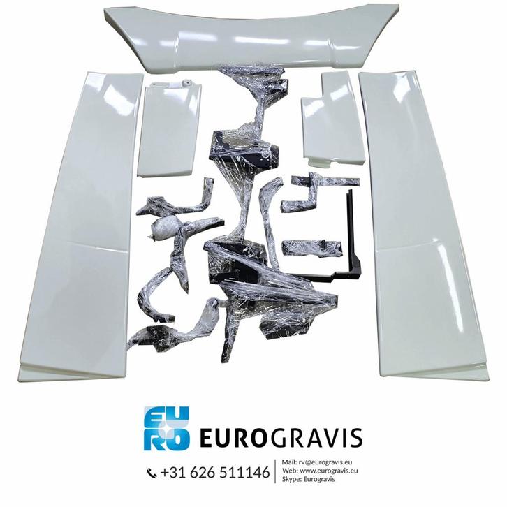 000079A VOLVO FH4 / FH5 GLOBETROTTER XL CABINE SPOILER SET K, Auto-onderdelen, Vrachtwagen-onderdelen, Volvo, Carrosserie en Plaatwerk