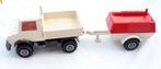 MATCHBOX SUPER KINGS K30 UNIMOG 1978 MET COMPRESSOR TRAILER, Verzenden, Zo goed als nieuw, Bus of Vrachtwagen, Matchbox