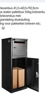 Nieuwe brievenbus met pakketfunctie (nieuw in doos), Ophalen of Verzenden, Nieuw, Staal, Staande brievenbus