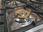 Luxe Boretti Fornuis 90cm RVS + RVS 2 ovens 6 pits, 60 cm of meer, Ophalen of Verzenden, Zo goed als nieuw, Energieklasse A of zuiniger