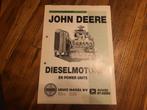 Tractor folder John Deere dieselmotoren, Boeken, Catalogussen en Folders, Ophalen of Verzenden, Zo goed als nieuw