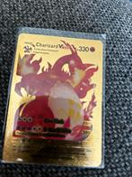 Charizard Vmax gold met hoesje, Ophalen of Verzenden, Gebruikt, Losse kaart
