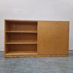 Vintage schoolkast highboard roomdivider boekenkast berken, Ophalen of Verzenden, Huis en Inrichting